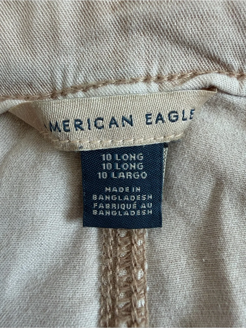 American Eagle Dreamy Drape Stretch Cargo Super High-Waisted Baggy Wide-Leg Pant - Picture 10 of 14